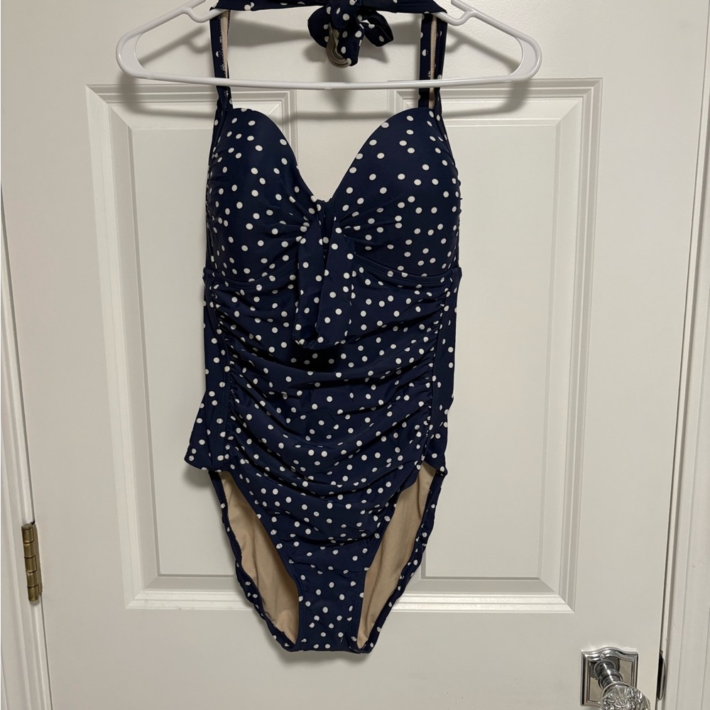 Sedona Navy Polka Dot One-Piece Swimsuit